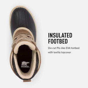 Sorel Women's Slimpack III Lace - Rain and Snow - Waterproof- 7US